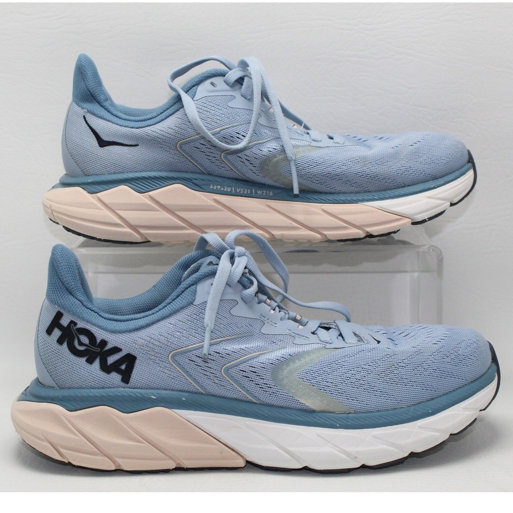 Hoka One One Arahi 5 Blue Fog Pink Women Running Shoes 1115012 BFPB Size 6B